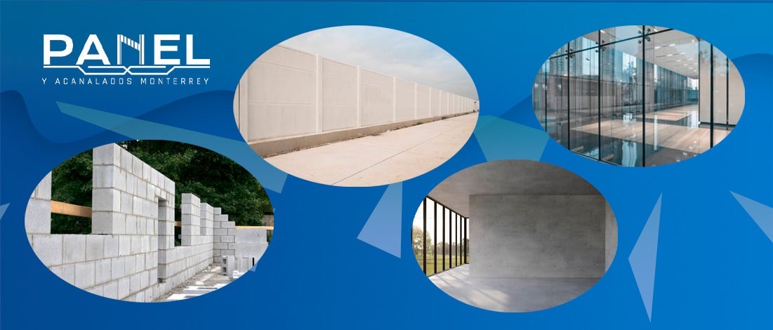 Ejemplos de construcciones con diferentes tipos de muros- Panel y Acanalados Monterrey