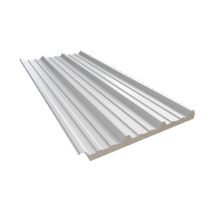 Pieza de panel Econotecho Ternium sobre fondo blanco