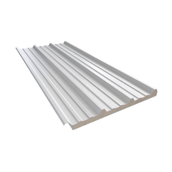 Pieza de panel Econotecho Ternium sobre fondo blanco