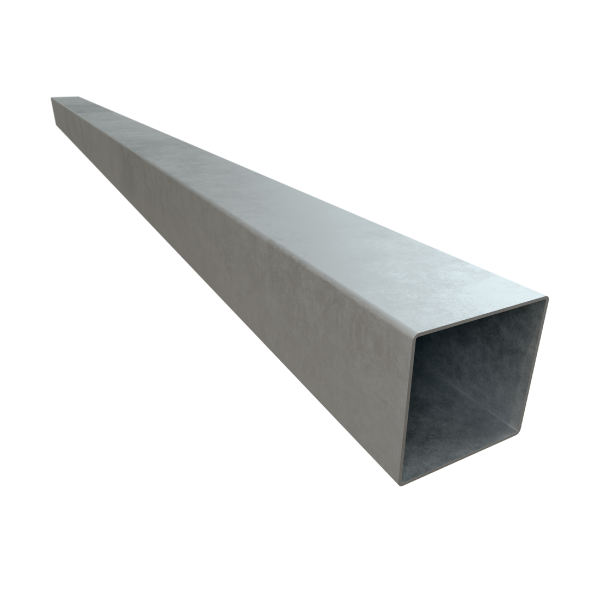Pieza de perfil tubular cuadrado hueco de acero