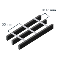 Esquema de rejilla electroforjada W19-50